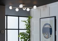 Habitat Alonso 6 Light Flush To Ceiling Light - White -Habitat Store 9405981 R Z002C