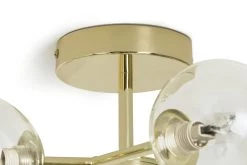 Habitat Molecular 6 Light Metal Flush Ceiling Light - Brass -Habitat Store 9409406 R Z003A