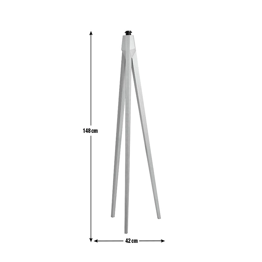 Habitat Tripod Wooden Floor Lamp Base Only - Ash 5 Habitat Tripod Wooden Floor Lamp Base Only - Ash - Image 5