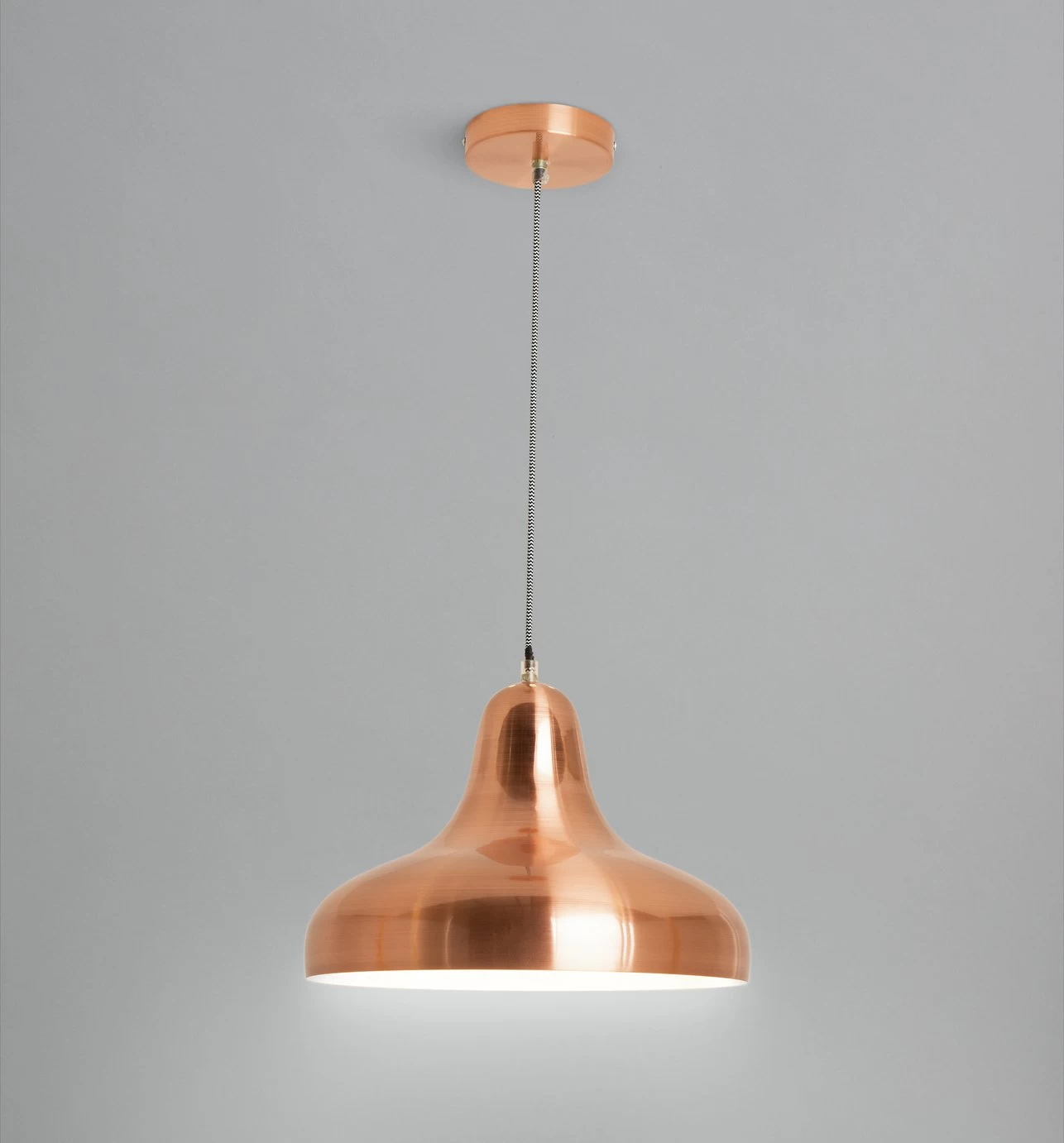 Habitat Aerial Spun Aluminium Ceiling Light - Copper 2 Habitat Aerial Spun Aluminium Ceiling Light - Copper - Image 2
