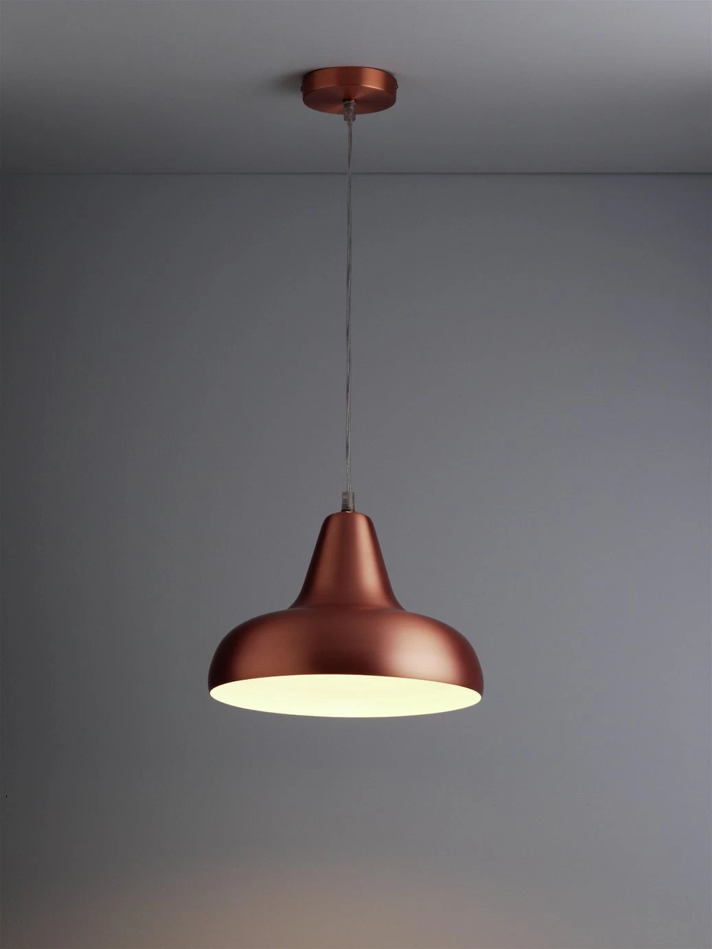 Habitat Aerial Spun Aluminium Ceiling Light - Copper 6 Habitat Aerial Spun Aluminium Ceiling Light - Copper - Image 6
