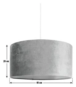 Habitat 40cm Velvet Shade - Navy -Habitat Store 9431508 R E001