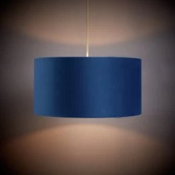 Habitat 40cm Velvet Shade - Navy -Habitat Store 9431508 R Z004C