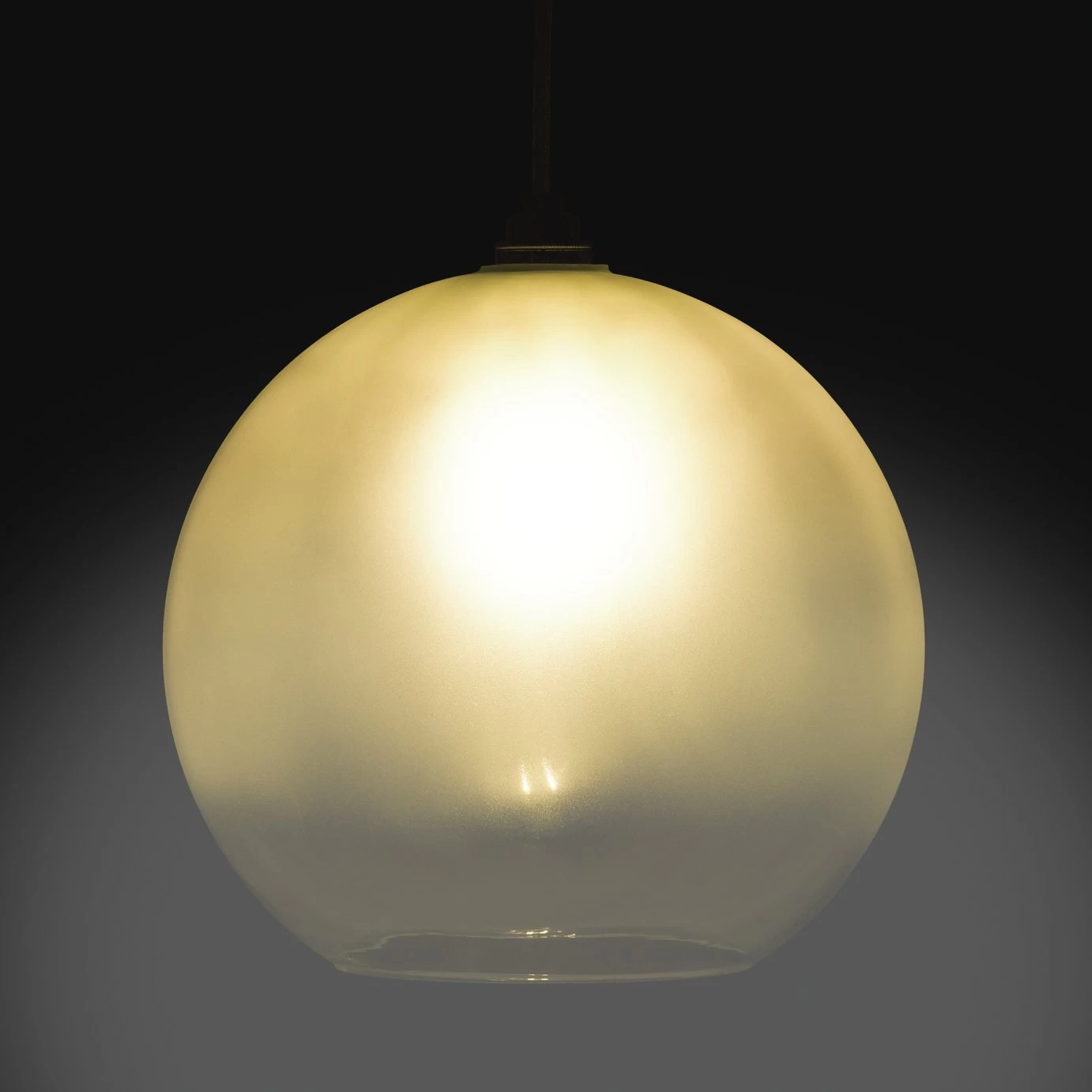 Habitat Kabaka 30cm Frosted Glass Shade - Clear 2 Habitat Kabaka 30cm Frosted Glass Shade - Clear - Image 2