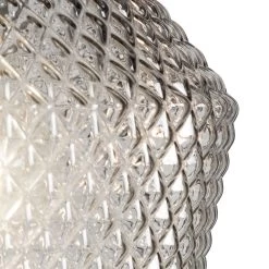 Habitat Nubia Faceted Glass Shade - Smoke Grey -Habitat Store 9453957 R Z002A