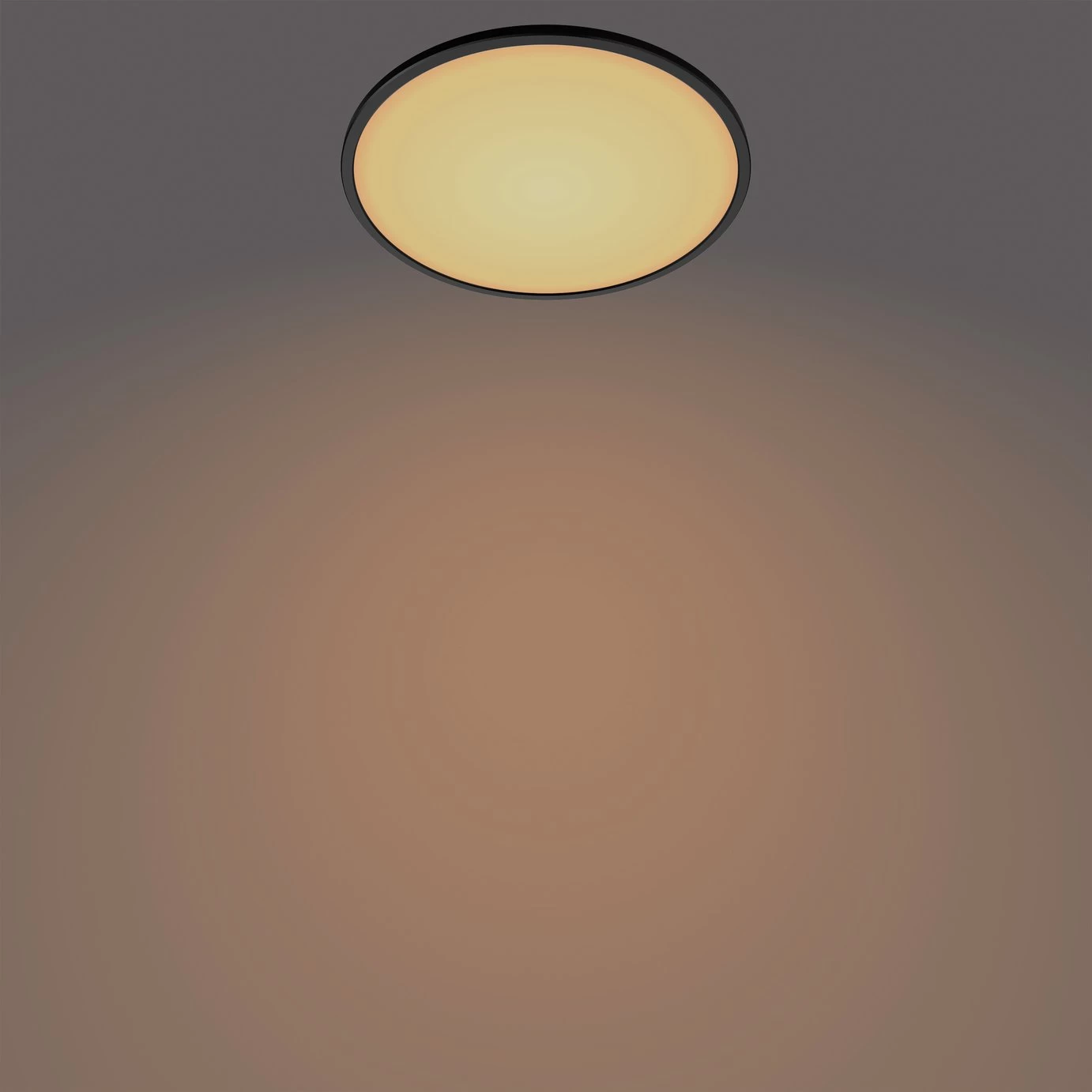 Philips Super Slim Flush To Ceiling Light - Black 4 Philips Super Slim Flush To Ceiling Light - Black - Image 4
