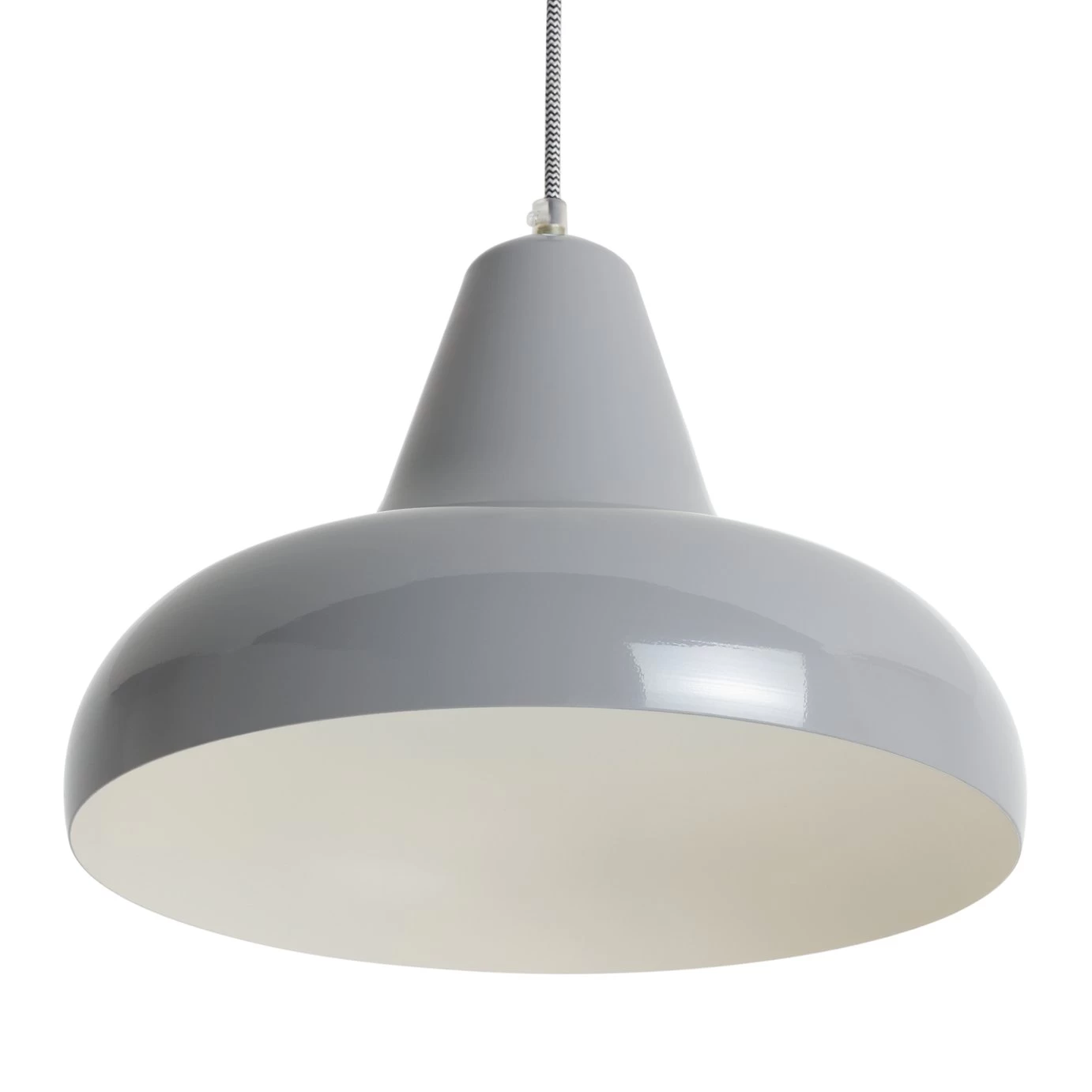 Habitat Aerial Spun Aluminium Pendant Light - Grey 3 Habitat Aerial Spun Aluminium Pendant Light - Grey - Image 3