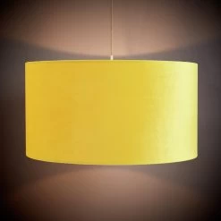 Habitat 49cm Velvet Shade - Saffron -Habitat Store 9458495 R Z002C
