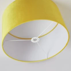 Habitat 49cm Velvet Shade - Saffron -Habitat Store 9458495 R Z003A