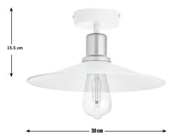 Habitat Pixie Flush To Ceiling Light - Off White 7 Habitat Pixie Flush To Ceiling Light - Off White -Habitat Store 9478523 R E001