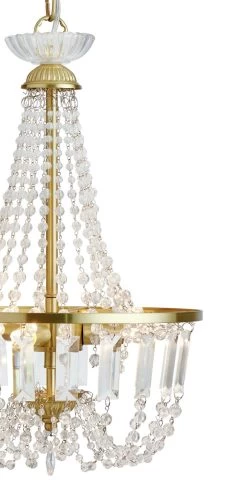 Habitat Capella Empire Chandelier - Brushed Brass -Habitat Store 9486333 R Z002A