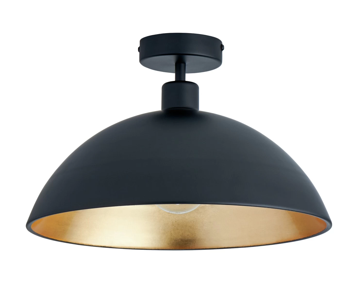 Habitat Yuno Leaf Flush To Ceiling Light - Black And Gold 2 Habitat Yuno Leaf Flush To Ceiling Light - Black And Gold - Image 2