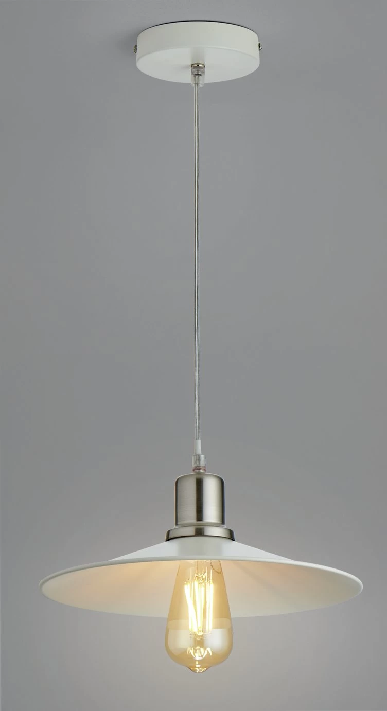 Habitat Pixie Pendant Light - Off White 2 Habitat Pixie Pendant Light - Off White - Image 2