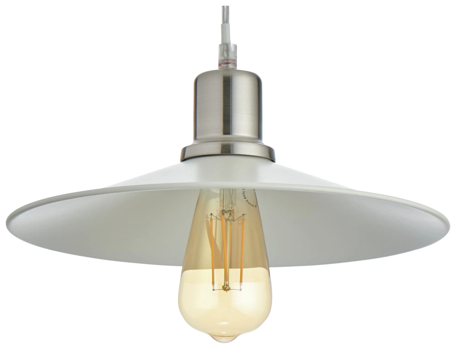 Habitat Pixie Pendant Light - Off White 5 Habitat Pixie Pendant Light - Off White - Image 5