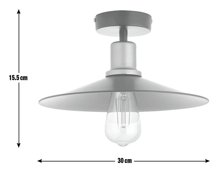 Habitat Pixie Flush To Ceiling Light - Black 6 Habitat Pixie Flush To Ceiling Light - Black - Image 6