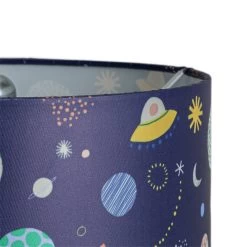 Habitat Kids Space Glow In The Dark 25cm Drum Shade - Blue -Habitat Store 9508431 R Z002A