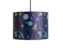 Habitat Kids Space Glow In The Dark 25cm Drum Shade - Blue -Habitat Store 9508431 R Z002C