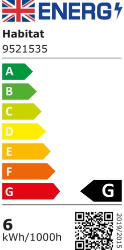 Habitat Ngami Mushroom Aluminium LED Touch Table Lamp - Blue -Habitat Store 9521535 R A001