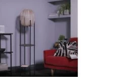 Habitat Aoki Bamboo Shelved Floor Lamp -Habitat Store 9521700 R Z002C