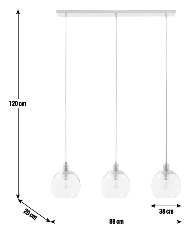 Habitat Coleman Metal 3 Light Bar Pendant Light - Copper 3 Habitat Coleman Metal 3 Light Bar Pendant Light - Copper - Image 3