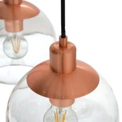 Habitat Coleman Metal 3 Light Bar Pendant Light - Copper 9 Habitat Coleman Metal 3 Light Bar Pendant Light - Copper -Habitat Store 9536128 R Z002A