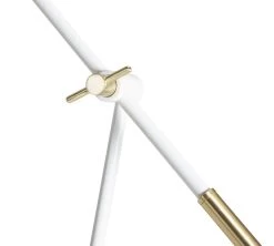 Habitat Vesper Cone Task Table Lamp - White & Gold -Habitat Store 9559648 R Z003A