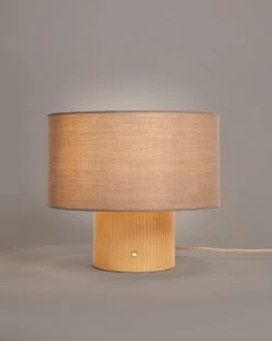 Habitat Modern Scandi Touch Table Lamp - Ash Grey & Oak -Habitat Store 9561887 R Z002C