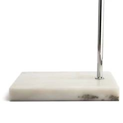 Habitat Nalone Arc Floor Lamp – Chrome & Marble -Habitat Store 9562415 R Z003A