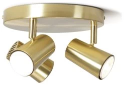 Habitat 3 Light Spotlight Plate - Brass -Habitat Store 9563366 R Z006A
