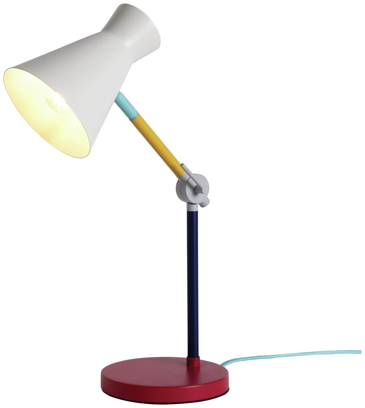 Habitat Jean Colour Block Desk Lamp – Multicoloured 1 Habitat Jean Colour Block Desk Lamp – Multicoloured
