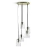 Habitat Webb 5 Light Cluster Pendant - Glass & Brass