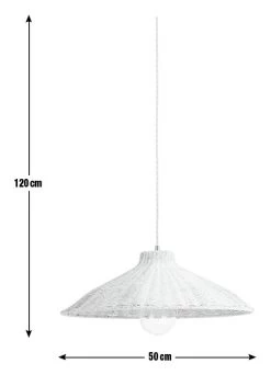 Habitat Apus Rattan Pendant - Whitewash -Habitat Store 9602155 R E001