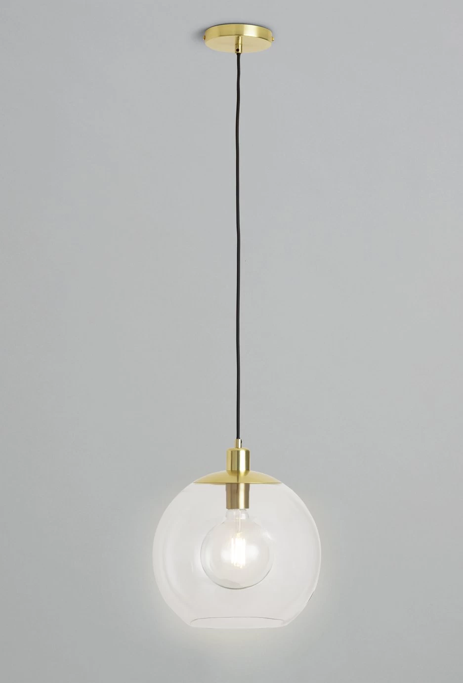 Habitat Coleman Metal Pendant Light - Gold 2 Habitat Coleman Metal Pendant Light - Gold - Image 2