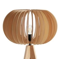 Habitat Achille Ash Wooden Tripod Floor Lamp - Oak -Habitat Store 9615489 R Z005A