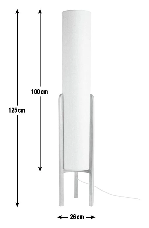 Habitat Arbaa Woven Column Floor Lamp - Natural 3 Habitat Arbaa Woven Column Floor Lamp - Natural - Image 3