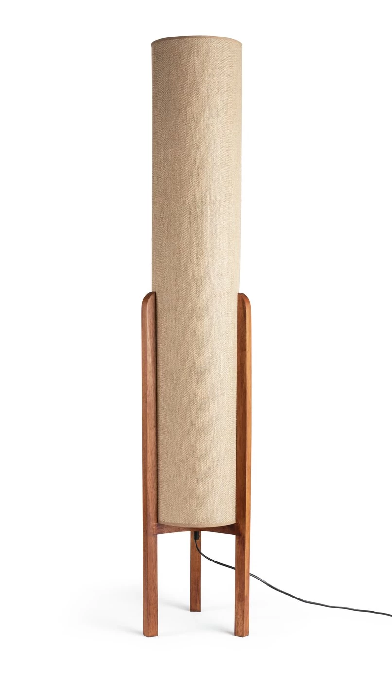 Habitat Arbaa Woven Column Floor Lamp - Natural 2 Habitat Arbaa Woven Column Floor Lamp - Natural - Image 2
