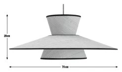 Habitat Otto 2 Tier Pendant Shade - Natural -Habitat Store 9636561 R E001